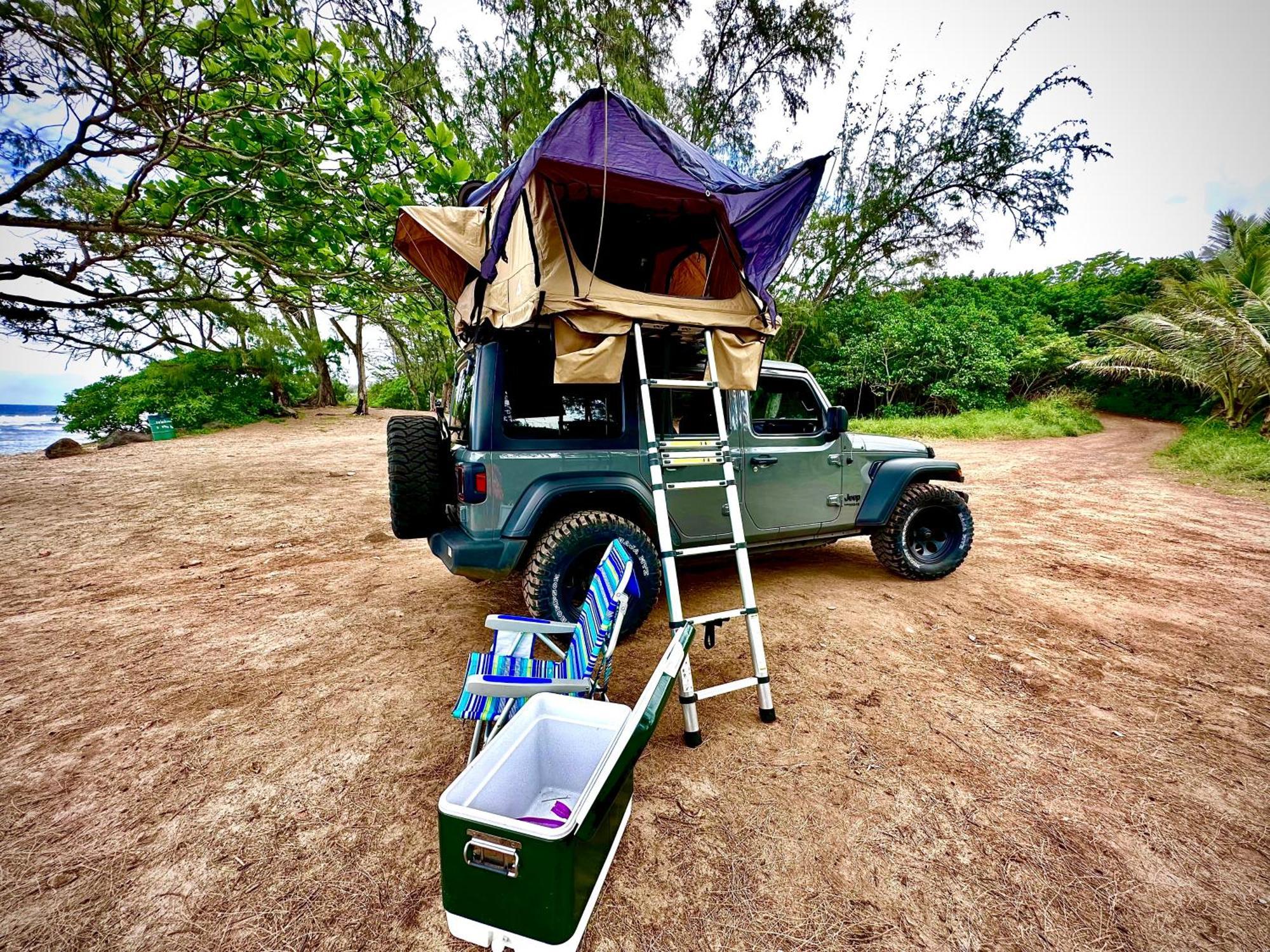 Explore Maui'S Diverse Campgrounds And Uncover The Island'S Beauty From Fresh Perspectives Every Day As You Journey With Aloha Glamp'S Great Jeep Equipped With A Rooftop Tent Paia Buitenkant foto